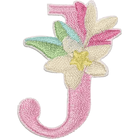 Floral Alphabet Embroidery Patches A–Z – Iron-On Sew-On Letter Appliques for Clothes, Bags & Crafts by Moreloveu