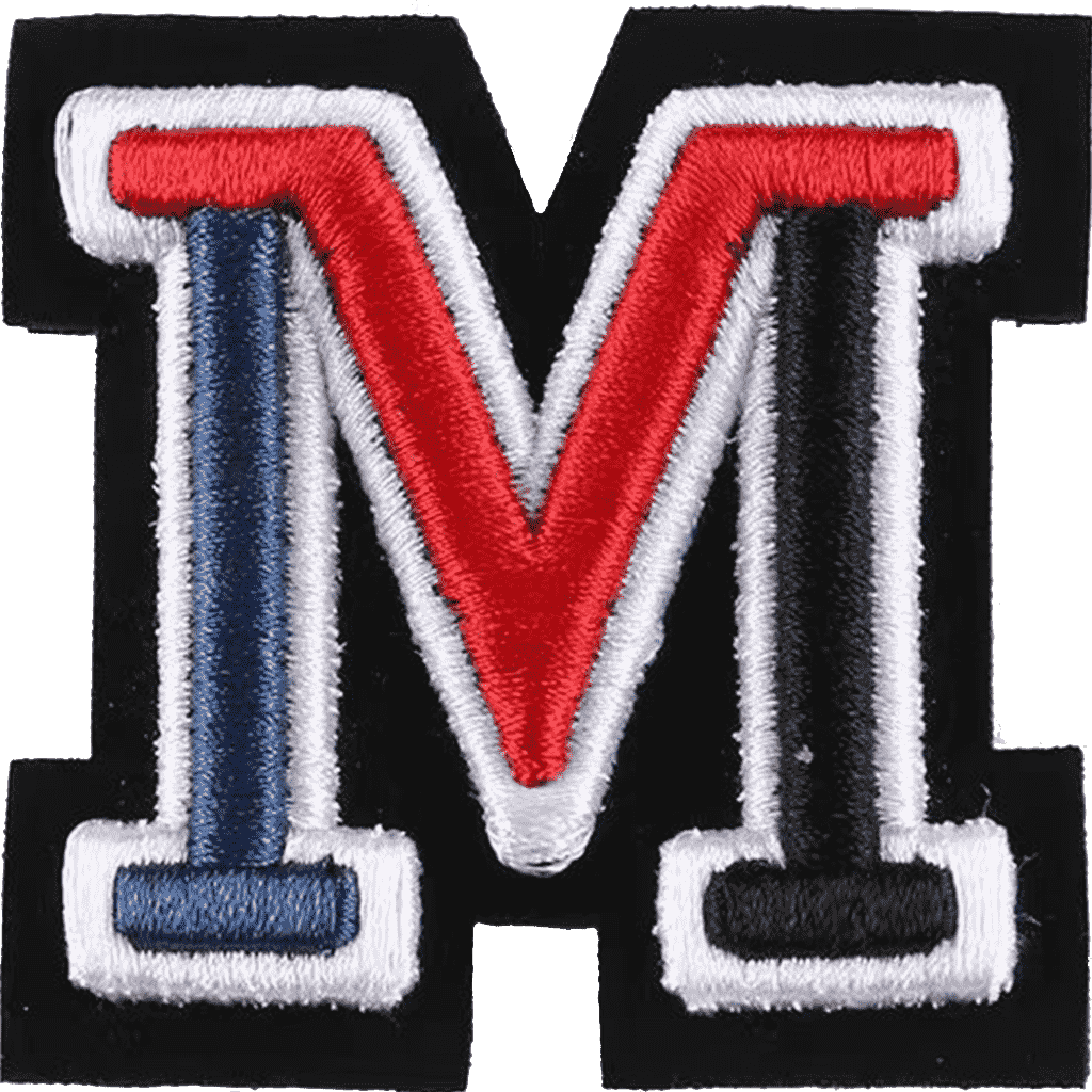 Varsity Alphabet Embroidery Patches A–Z – Iron-On Sew-On Letter Appliques for Jackets, Bags & Hats by Moreloveu