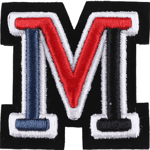 Varsity Alphabet Embroidery Patches A–Z – Iron-On Sew-On Letter Appliques for Jackets, Bags & Hats by Moreloveu