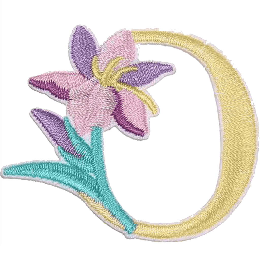 Floral Alphabet Embroidery Patches A–Z – Iron-On Sew-On Letter Appliques for Clothes, Bags & Crafts by Moreloveu