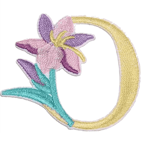 Floral Alphabet Embroidery Patches A–Z – Iron-On Sew-On Letter Appliques for Clothes, Bags & Crafts by Moreloveu