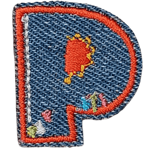Denim Alphabet Embroidery Patches A–Z – Iron-On Sew-On Letter Appliques for DIY Jackets, Jeans & Bags by Moreloveu