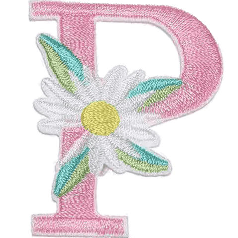 Floral Alphabet Embroidery Patches A–Z – Iron-On Sew-On Letter Appliques for Clothes, Bags & Crafts by Moreloveu