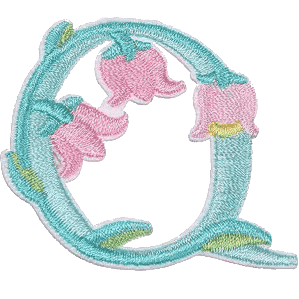 Floral Alphabet Embroidery Patches A–Z – Iron-On Sew-On Letter Appliques for Clothes, Bags & Crafts by Moreloveu