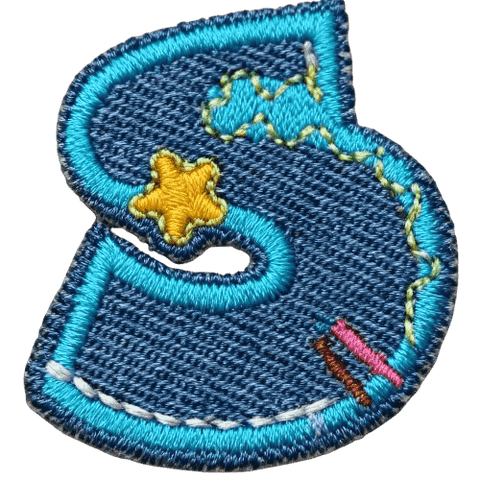 Denim Alphabet Embroidery Patches A–Z – Iron-On Sew-On Letter Appliques for DIY Jackets, Jeans & Bags by Moreloveu