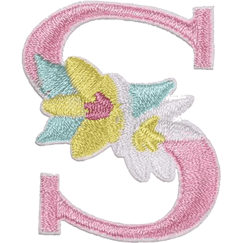 Floral Alphabet Embroidery Patches A–Z – Iron-On Sew-On Letter Appliques for Clothes, Bags & Crafts by Moreloveu