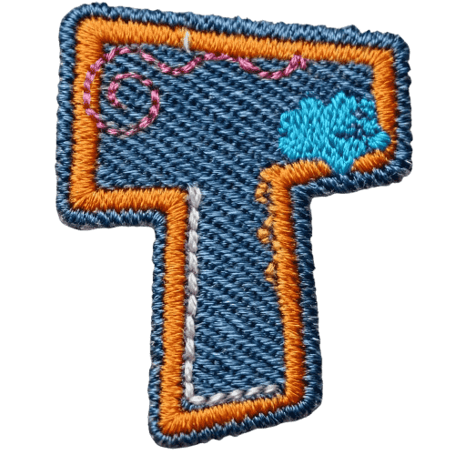 Denim Alphabet Embroidery Patches A–Z – Iron-On Sew-On Letter Appliques for DIY Jackets, Jeans & Bags by Moreloveu