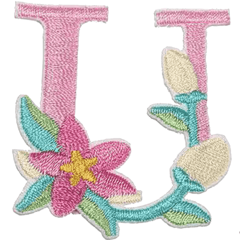 Floral Alphabet Embroidery Patches A–Z – Iron-On Sew-On Letter Appliques for Clothes, Bags & Crafts by Moreloveu
