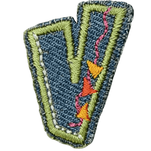 Denim Alphabet Embroidery Patches A–Z – Iron-On Sew-On Letter Appliques for DIY Jackets, Jeans & Bags by Moreloveu