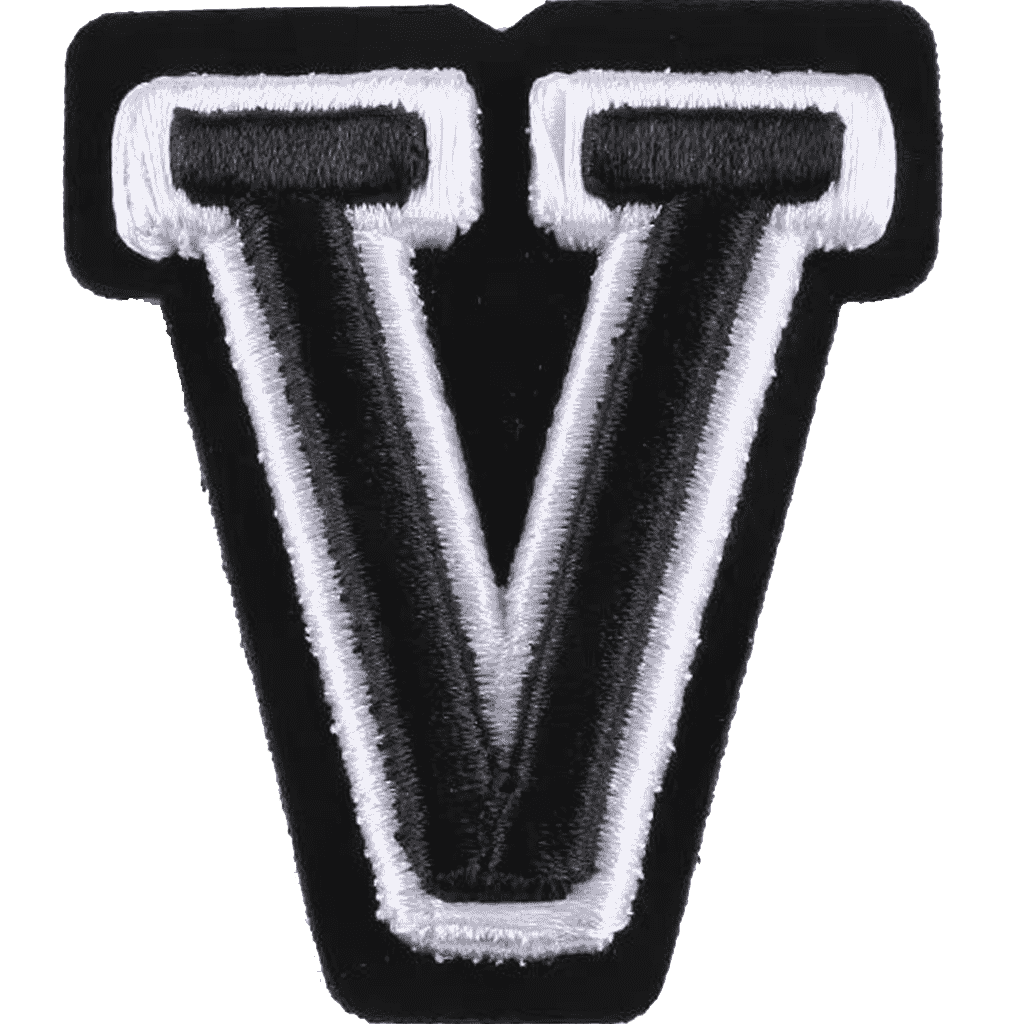 Varsity Alphabet Embroidery Patches A–Z – Iron-On Sew-On Letter Appliques for Jackets, Bags & Hats by Moreloveu