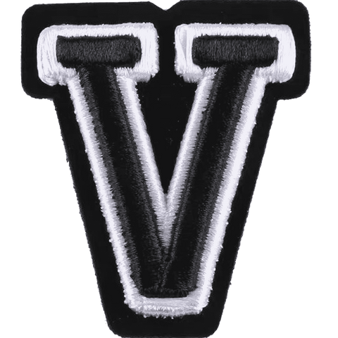 Varsity Alphabet Embroidery Patches A–Z – Iron-On Sew-On Letter Appliques for Jackets, Bags & Hats by Moreloveu