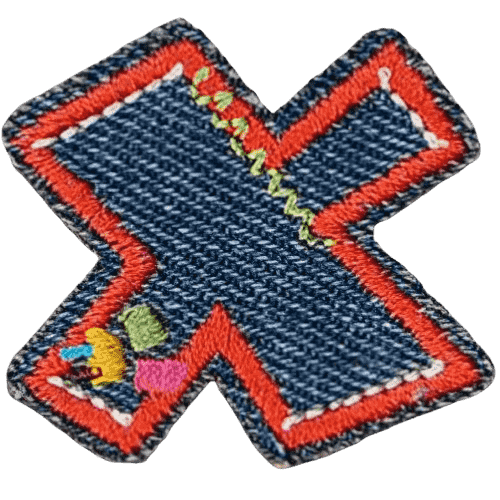 Denim Alphabet Embroidery Patches A–Z – Iron-On Sew-On Letter Appliques for DIY Jackets, Jeans & Bags by Moreloveu