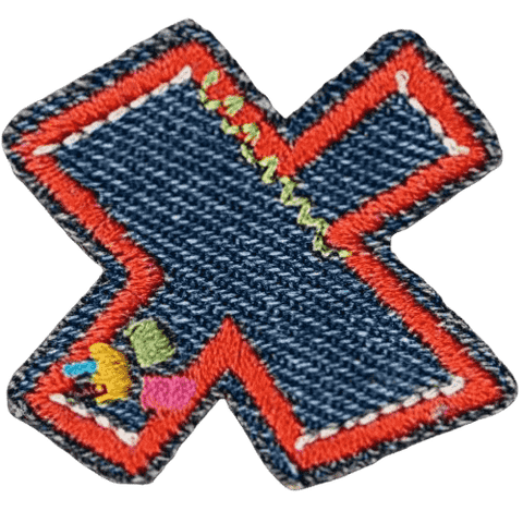 Denim Alphabet Embroidery Patches A–Z – Iron-On Sew-On Letter Appliques for DIY Jackets, Jeans & Bags by Moreloveu