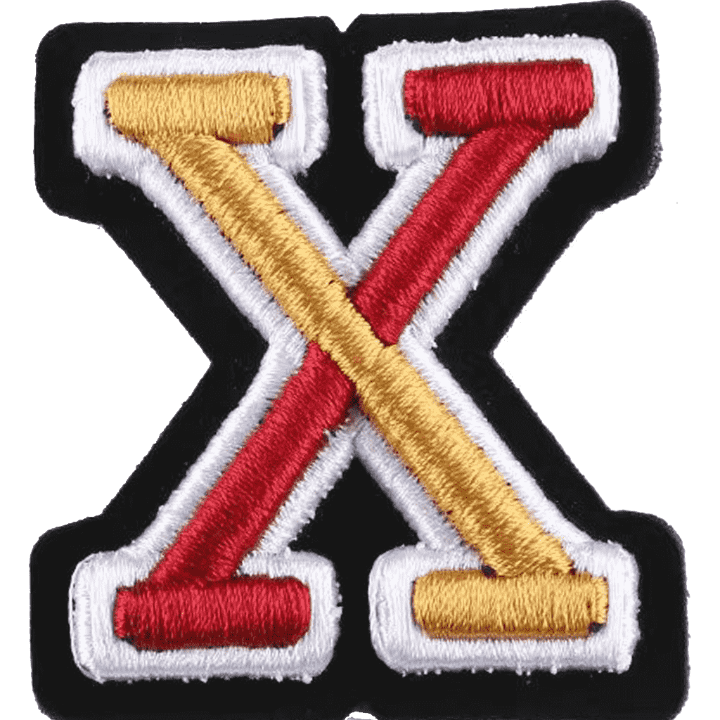 Varsity Alphabet Embroidery Patches A–Z – Iron-On Sew-On Letter Appliques for Jackets, Bags & Hats by Moreloveu