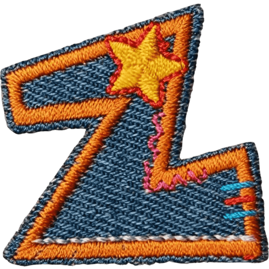Denim Alphabet Embroidery Patches A–Z – Iron-On Sew-On Letter Appliques for DIY Jackets, Jeans & Bags by Moreloveu